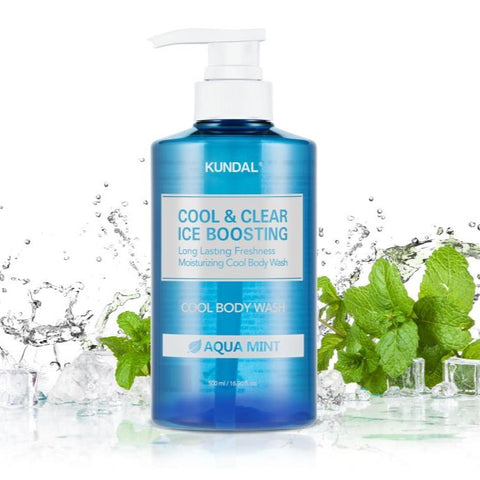 Kundal Cool & Clear Ice Boosting Body Wash Aqua Mint 2 Pack