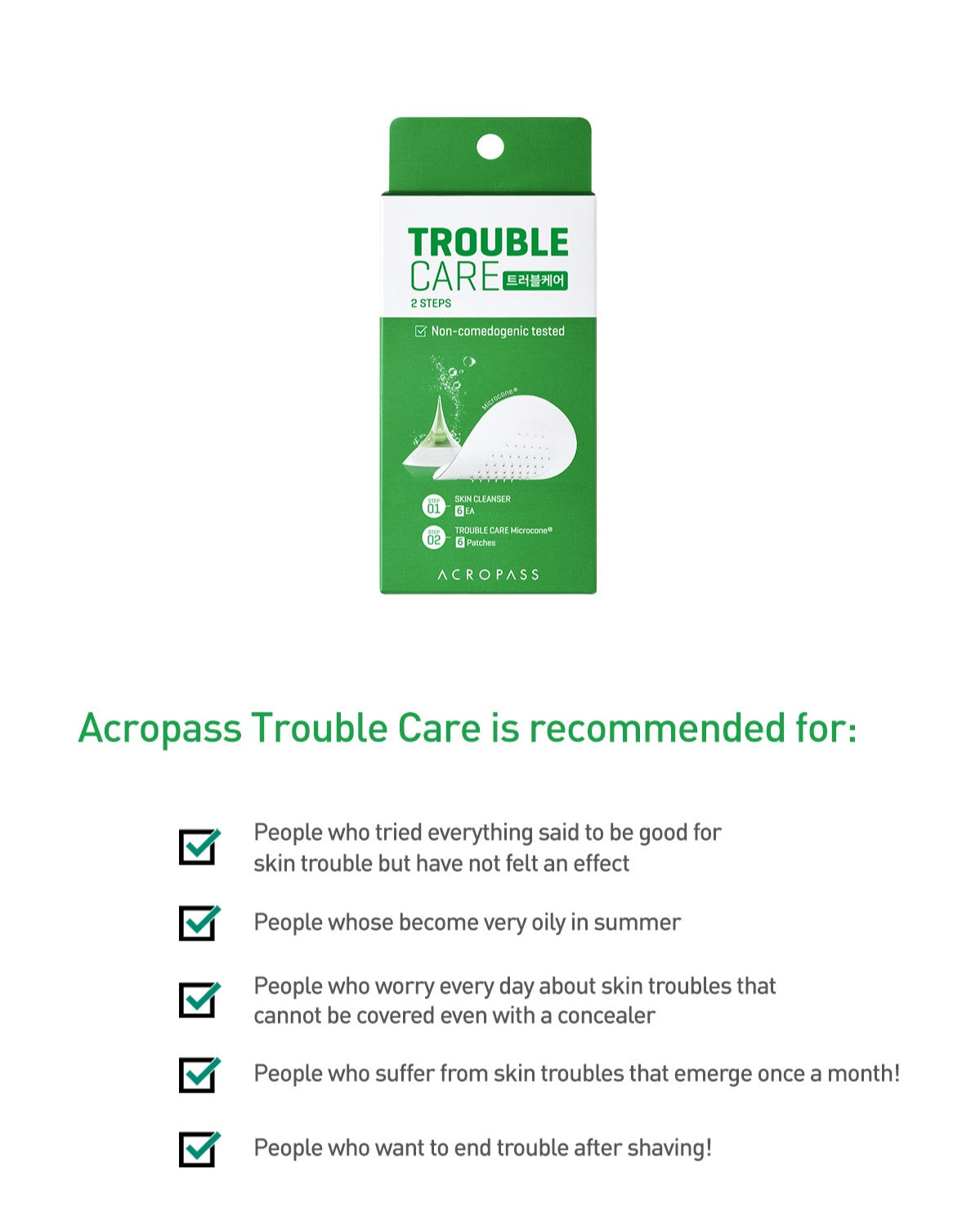 Acropass Trouble Care Microcone Patch 3 Pack