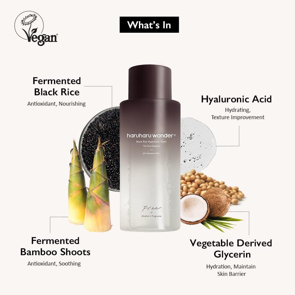 Haruharu Black Rice Hyaluronic Toner For Sensitive Skin 2 Pack