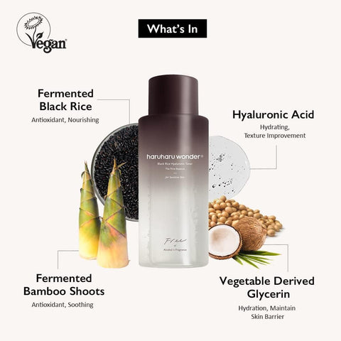 Haruharu Black Rice Hyaluronic Toner For Sensitive Skin 2 Pack