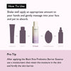 How to use. Shake well apply an appropriate amount to your hands and gently massage into your face and pat to absorb. Pro tip. After applying the black rice probiotics barrier essence use a moisturizers that retain the moisture in the skin and fortify the skin barrier. 