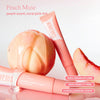 Peach muse. peach scent, coral pink tint. 100% vegan lip care. 100% cruelty free. Hypoallergenic scent. 