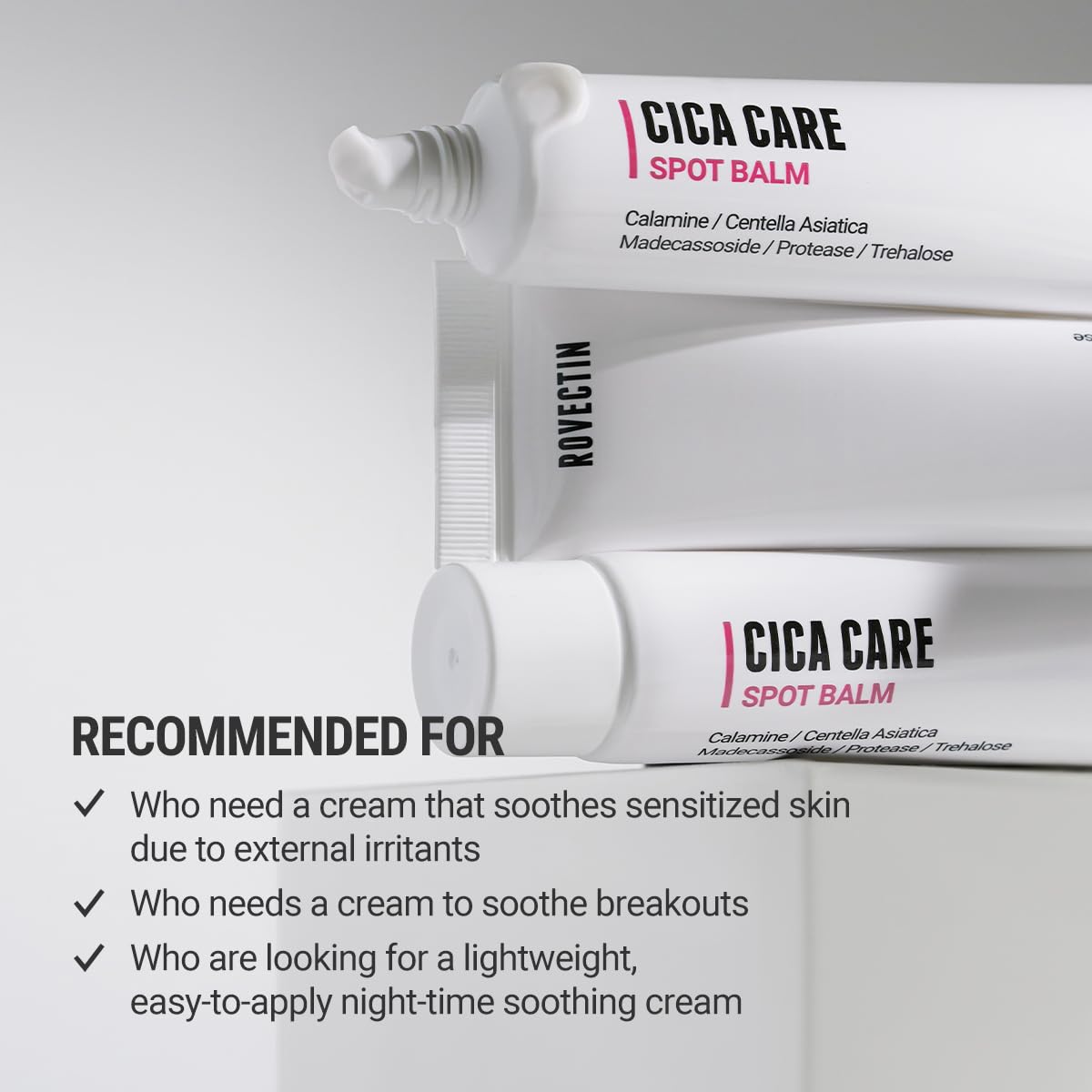 Recommended for who need a cream that soothes sensitized skin due to external irritants. Who needs a cream to soothe breakouts. Who are looking for a lightweight, easy-to-apply night-time soothing cream. 