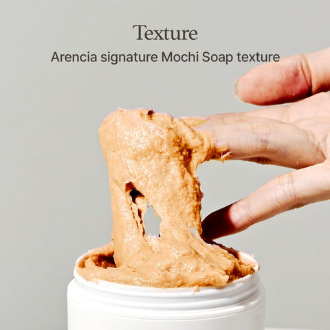 Texture. Arencia signature mochi soap texture. 