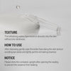 Texture - the refreshing watery type essence absorbs into the skin without any stickiness. How to use - after cleansing, gently wipe the entire face along the skin texture avoiding eye areas and lightly pat the remaining essence. Notice - please store the container upright after opening the sealing to prevent the essence from leaking. 