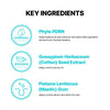 Phyto PDRN helps balance oil and moisture with plant DNA ingredient derived from Centella Asiatica. Gossypium Herbaceum Seed Extract helps control excess oil. Pistacia Lentiscus Gum helps control sebum and refine the skin. 