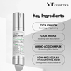 Key Ingredients: CICA HYALON for soothing & hydrating. CICA REEDLE for boosting skin absorption. AMINO-ACID COMPLEX for protecting skin barrier.LOW-MOLECULAR HYALURONIC ACID for strenthening moisture barrier