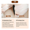 Tip. For intensive care, apply the pad to the targeted area for increased firmness. While holding the end of the pad, stretch it out in the direction you want the lifting care, then attach it. For firming care, by gently wiping with two pads attached to each cheek, a firmer and smoother skin texture can be achieved. 