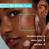 For all skin tones. Airy and non-greasy. Matte finish. Invisible.