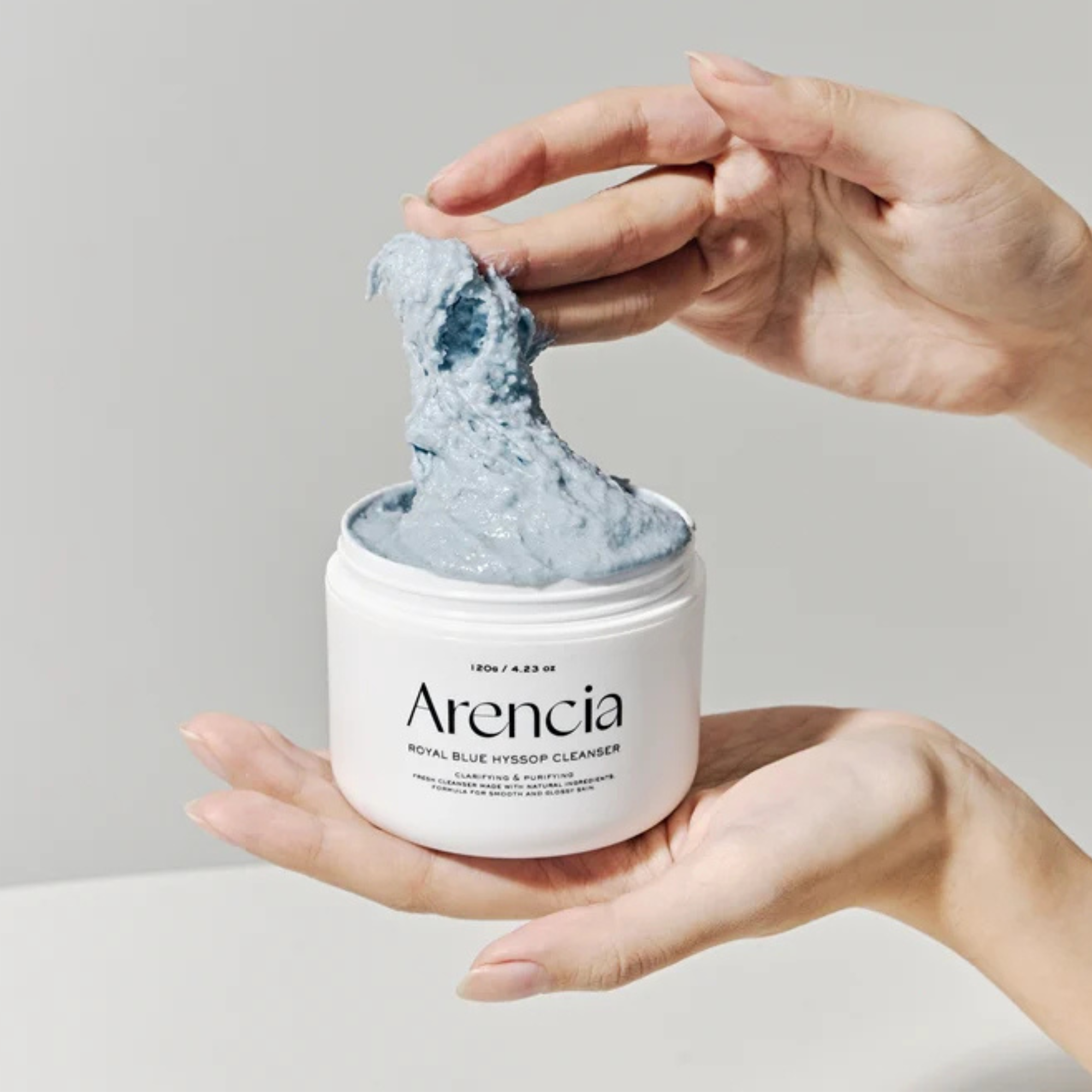 Arencia Blue Hyssop Rice Mochi Cleanser 120g 2 Pack