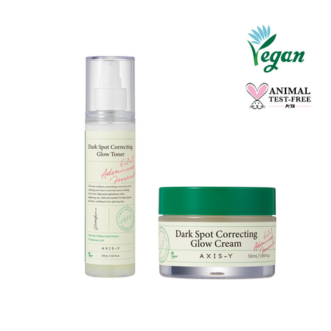 Axis-Y Dark Spot Correcting Glow 2-Step Set (Toner + Cream)