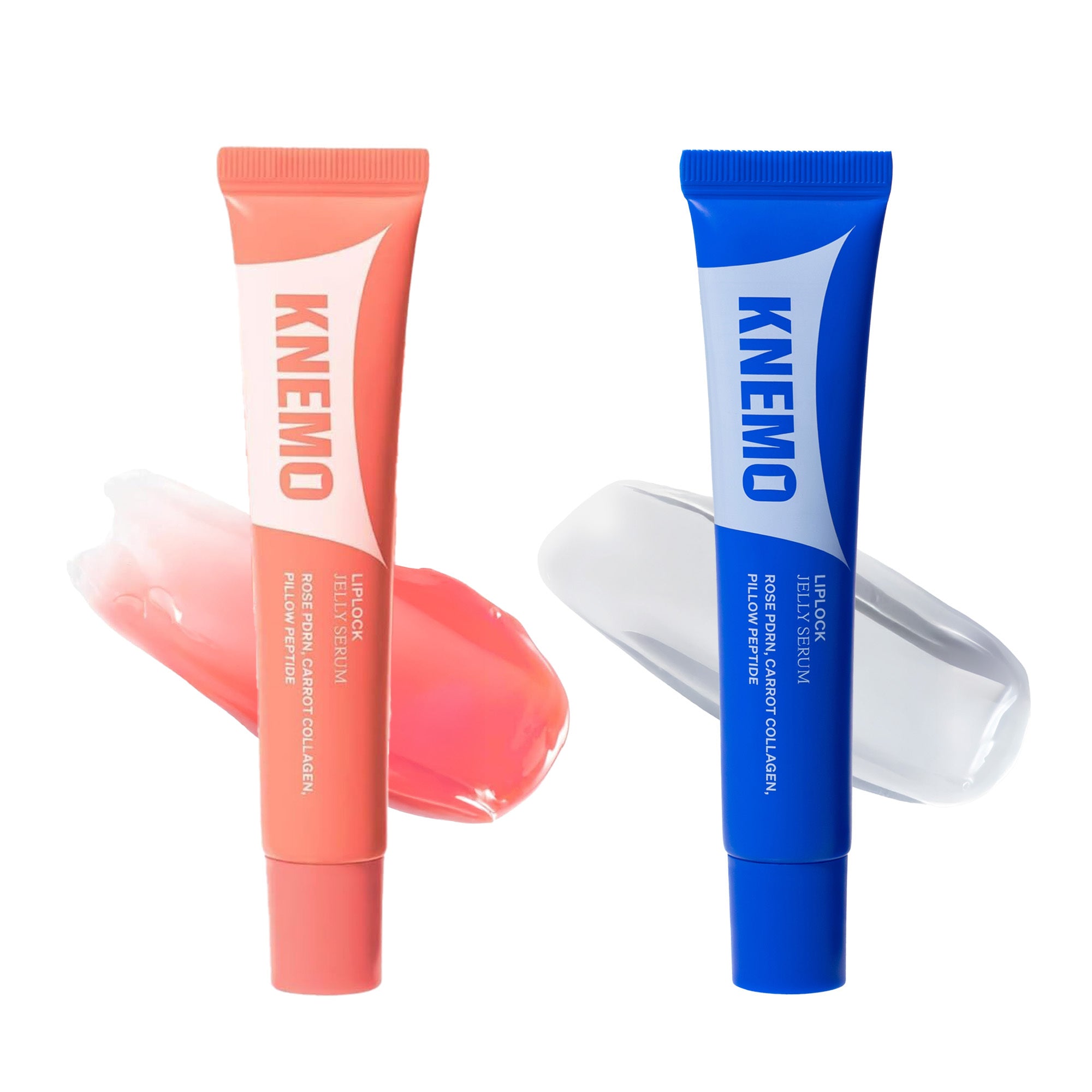 KNEMO LipLock Jelly Serum - Crystal Clear & Peach Muse