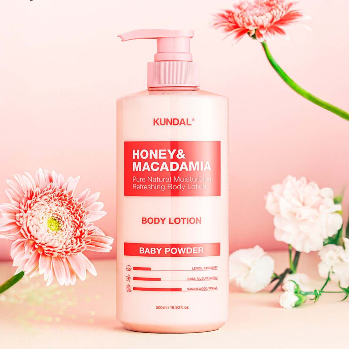 Kundal Honey & Macadamia Pure Body Lotion Baby Powder 2 Pack